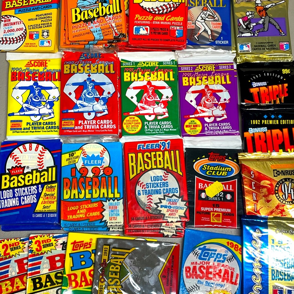 Mega Vintage Wax MLB Box